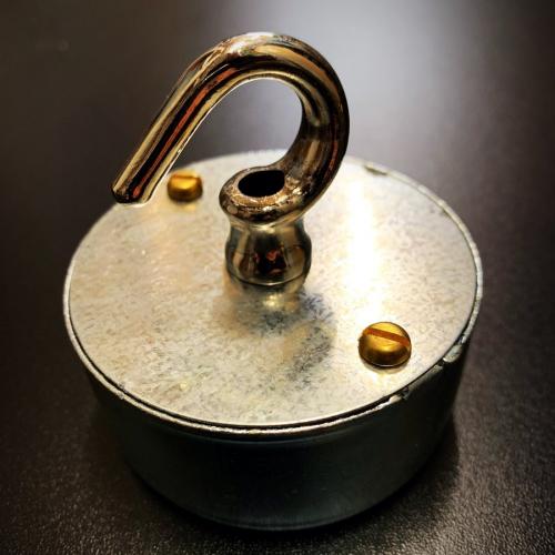 Conduit box chrome hook Fraser Besant Lighting